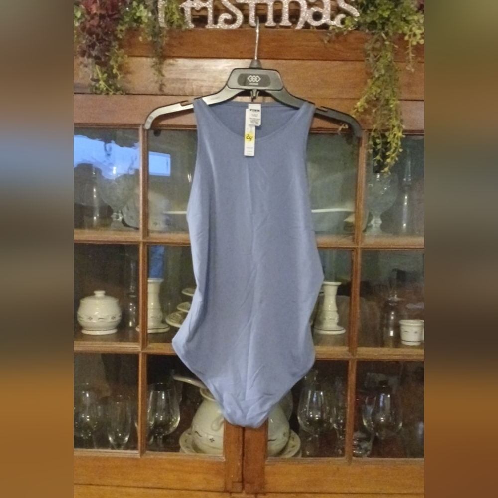 PINK Victoria's Secret Blue Bodysuit **NWT  XL